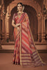  Red Orange Saree Traditional Banarasi Saree Festive Wear