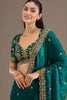 Green Silk Saree with Heavy Zari Embroidered Border Designer Blouse