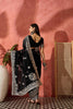 Black Embroidered Georgette Saree with Designer Border Party Wear Saree