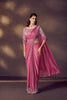 Designer Wine Pink Georgette Saree with Sequin Blouse 