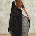 Designer Black Party Wear Saree with Intricate Sequins Embellishments