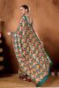 Multi Color Printed Saree with Contrast Border Designer Saree