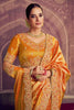Designer Golden Yellow Banarasi Silk Saree with Heavy Rich Border