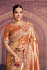 Orange Banarasi Silk Saree with Heavy Designer Blouse