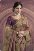 Royal Brown Banarasi Silk Saree with Golden Zari and Designer Blouse