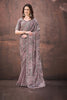 Designer Lavender Jimmy Choo Net Saree Party Wear