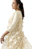 Off White Organza Saree Sequin Embroidered Border Designer Saree