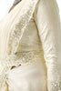 Off White Organza Saree Sequin Embroidered Border Designer Saree