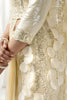 Off White Organza Saree Sequin Embroidered Border Designer Saree