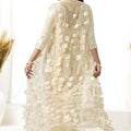 Off White Organza Saree Sequin Embroidered Border Designer Saree