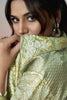 Elegant Pista Green Satin Designer Saree with Stylish Jacket