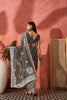 Grey Embroidered Georgette Saree with Designer Border Party Wear Saree