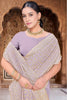 Stylish Lavender Soft Silk Saree Gold Zari Weaving Rich Border for Wedding