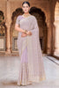 Stylish Lavender Soft Silk Saree Gold Zari Weaving Rich Border for Wedding