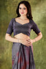 Multicolor Printed Designer Saree with Matching Blouse