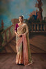 Pastel Green Peach Embroidered Silk Saree Festive Wear 