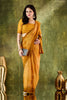 Mustard Yellow Woven Designer Saree with Matching Blouse
