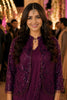 Wine Purple Sequins Ready to Wear Designer Saree with Embellished Jacket