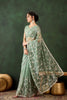 Mint Green Net Embroidered Saree Designer Saree