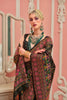 Black Gujarati Patola Silk Saree with Multicolor Traditional Designer Blouse