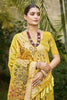 Mustard Yellow Banarasi Silk Saree Woven Zari Work Festive Wear
