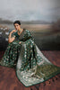 Bottle Green Banarasi Silk Saree Rich Gold Zari Weaving and Traditional Motifs