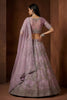 Elegant Lavender Embroidered Sequins Net Lehenga Choli with Dupatta for Women
