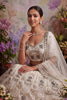 Traditional White Net Embroidered Bridal Lehenga Choli with Designer Dupatta for Wedding Wear