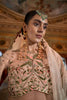 Off-White Organza Saree Green Floral Embroidered Border Designer Blouse
