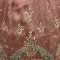Exquisite Dusty Pink Chandnia Silk Heavy Designer Lehenga Choli with Multi Thread Work