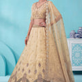 Radiant Light Yellow Chandnia Silk Heavy Designer Lehenga Choli with Multi Thread Work