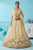 Radiant Light Yellow Chandnia Silk Heavy Designer Lehenga Choli with Multi Thread Work