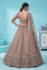 Stylish Brown Chandnia Silk Heavy Designer Lehenga Choli with Multi Thread Work