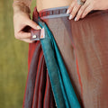 Maroon Grey Organza Silk Saree Designer Party Wear Saree