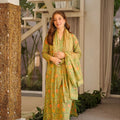 Beautiful Olive Green Straight Cambric Cotton Printed Salwar Suit Designer Dupatta