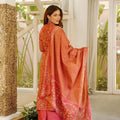 Vibrant Coral Pink Straight Cambric Cotton Digital  Printed Salwar Suit Designer Dupatta