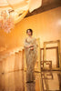Champagne Gold Saree Multicolor Embroidery Wedding Wear Saree