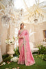 Blush Pink Silk Saree with Intricate Zari Floral Embroidered Border 