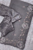 Grey Organza Saree with Floral Embroidery Designer Blouse