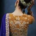 Luxury Royal Blue Embroidered Saree with Designer Blouse