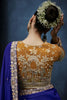 Luxury Royal Blue Embroidered Saree with Designer Blouse