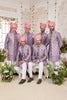 Premium Lavender Art Banarasi Silk Kurta Pyjama Set for Men with Designer Nehru Jacket