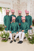 Stylish Teal Green Art Banarasi Silk Kurta Pyjama Set for Men with Designer Nehru Jacket