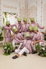 Elegant Pink Art Banarasi Silk Kurta Pyjama Set for Men with Designer Nehru Jacket