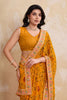 Mustard Yellow Printed Saree Traditional Motif Design Decorative Border