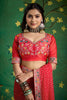 Red Bandhani Saree with Heavy Border Designer Blouse