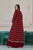 Trendy Maroon Chinon Palazzo Suit with Embroidered Long Jacket for Party Wear