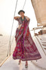 Magenta Floral Printed Silk Saree with Designer Border Festive Saree 