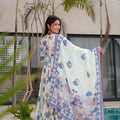 Elegant Off-White Muslin Digital Printed Anarkali Salwar Suit with Dupatta