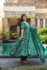 Simply Green Muslin Digital Printed Anarkali Salwar Suit with Dupatta